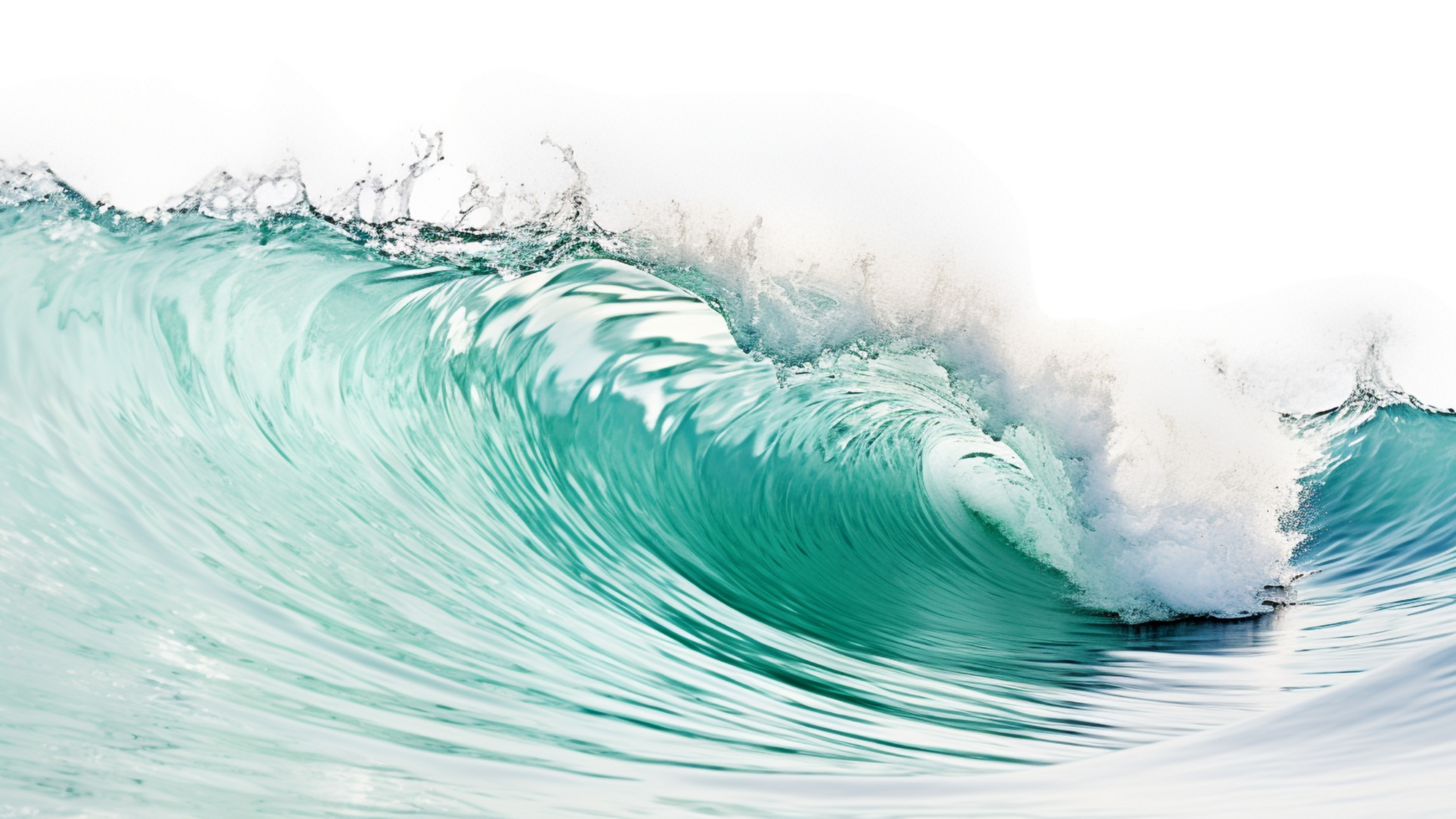AI generated Sea wave clip art png