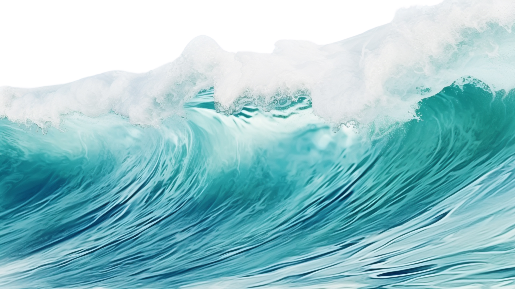 AI generated Sea wave clip art png