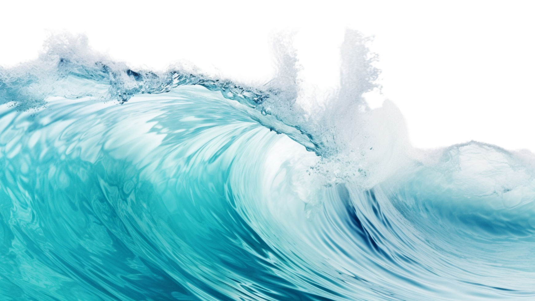 AI generated Sea wave clip art png