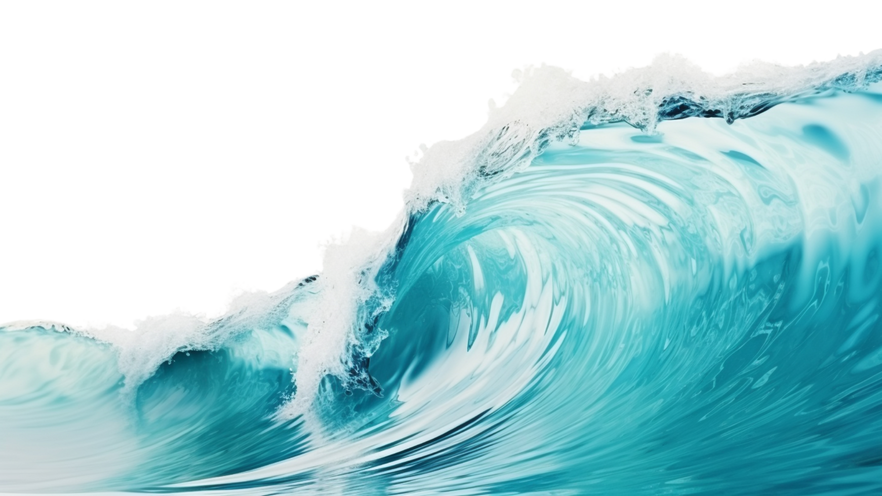 AI generated Sea wave clip art png