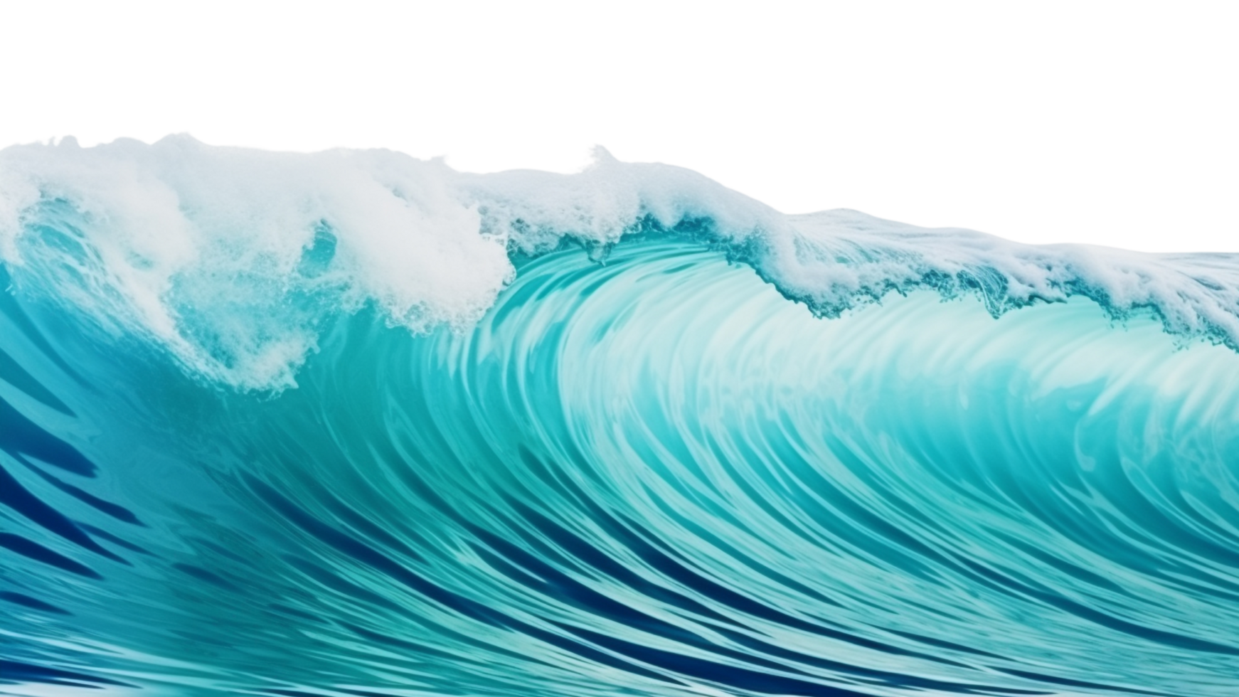AI generated Sea wave clip art png