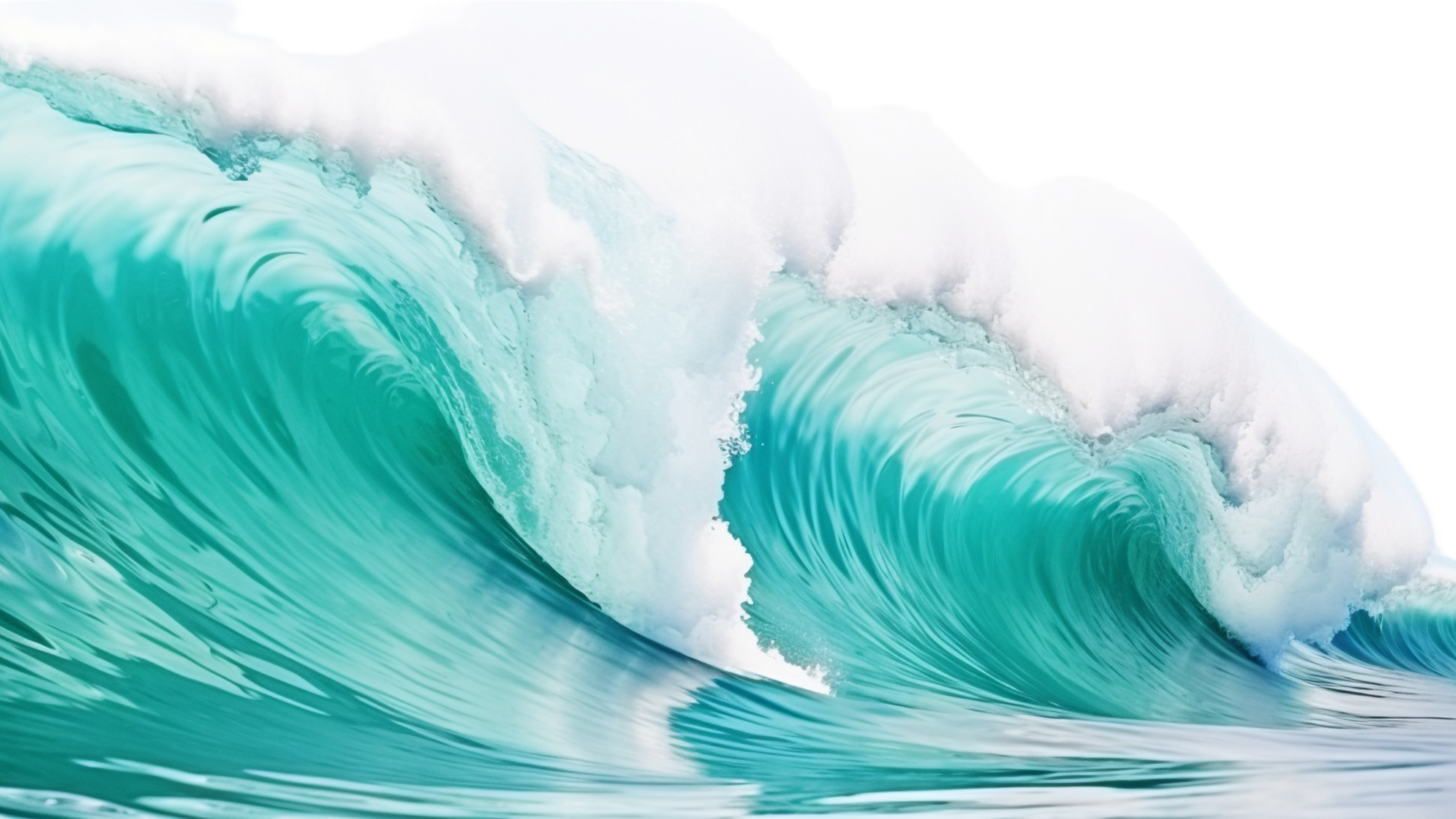 AI generated Sea wave clip art png