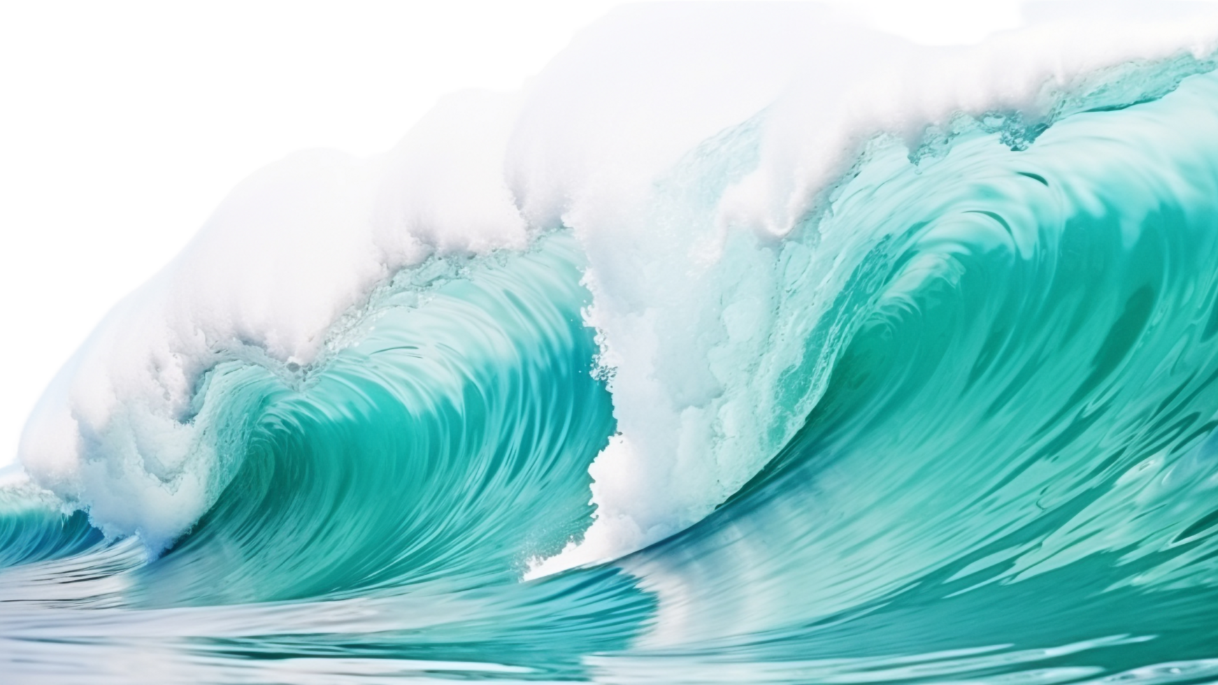 AI generated Sea wave clip art png