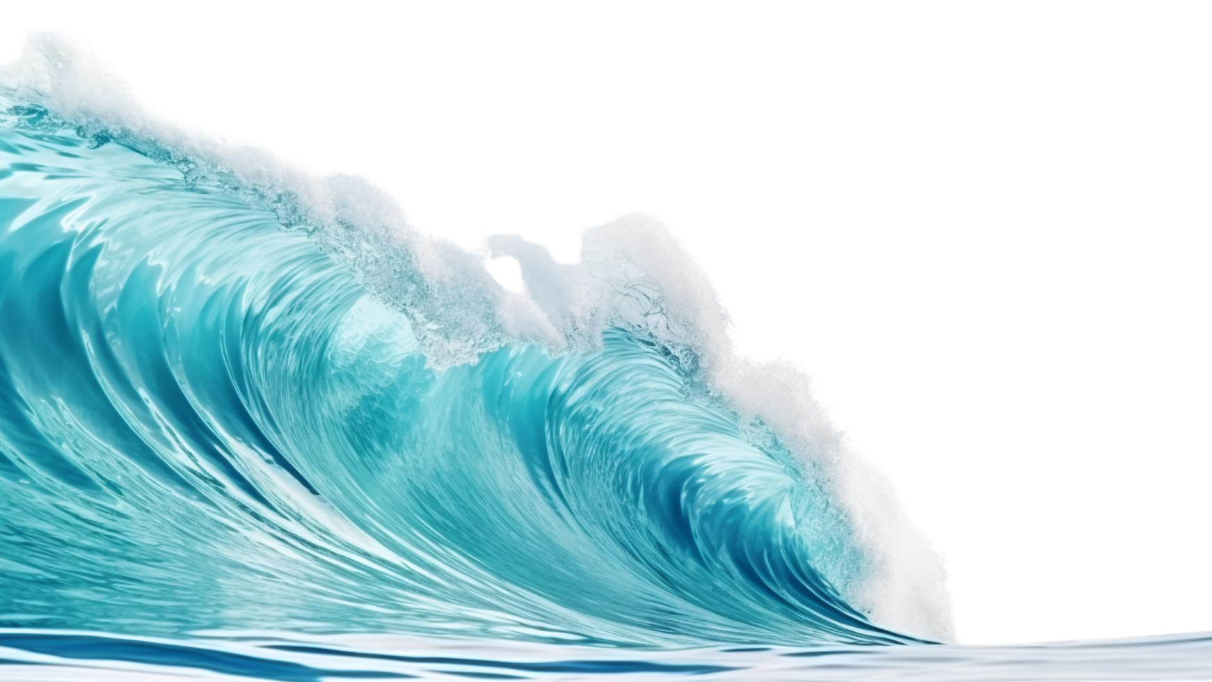 AI generated Sea wave clip art png