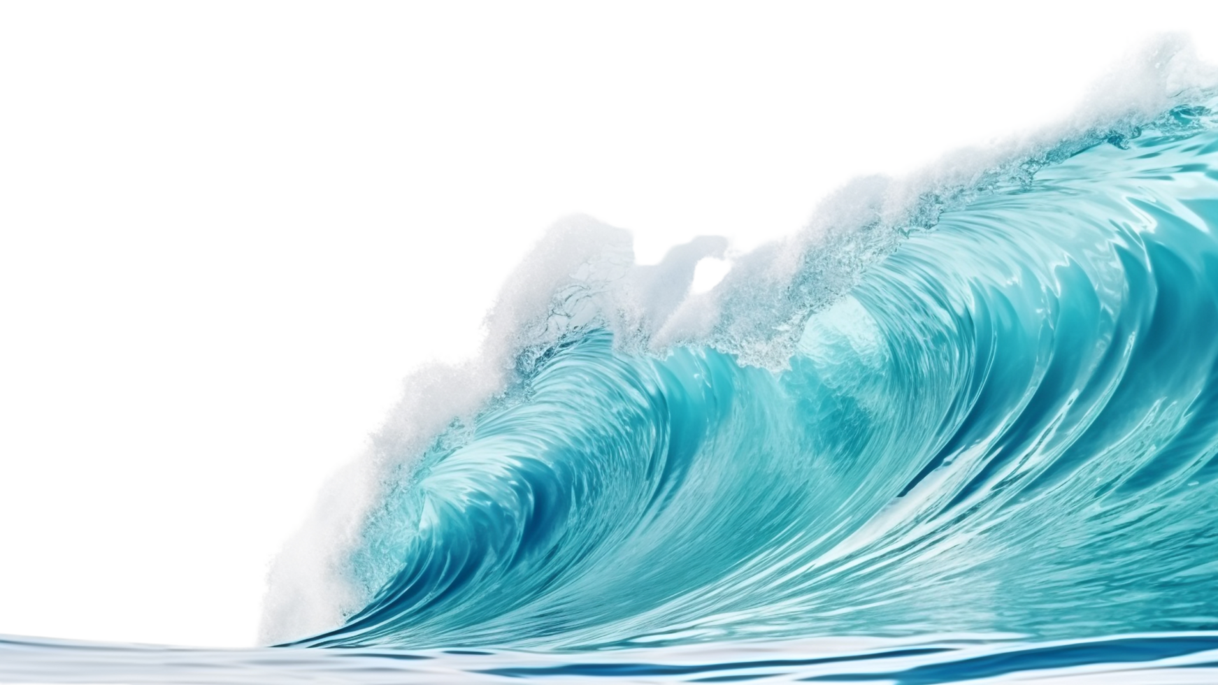 AI generated Sea wave clip art png