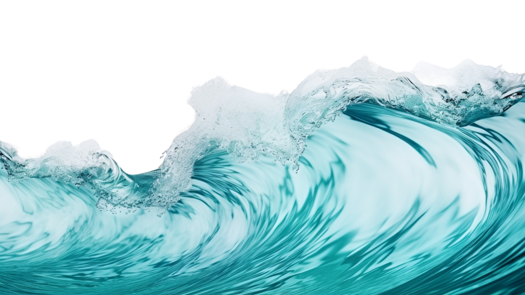 AI generated Sea wave clip art png
