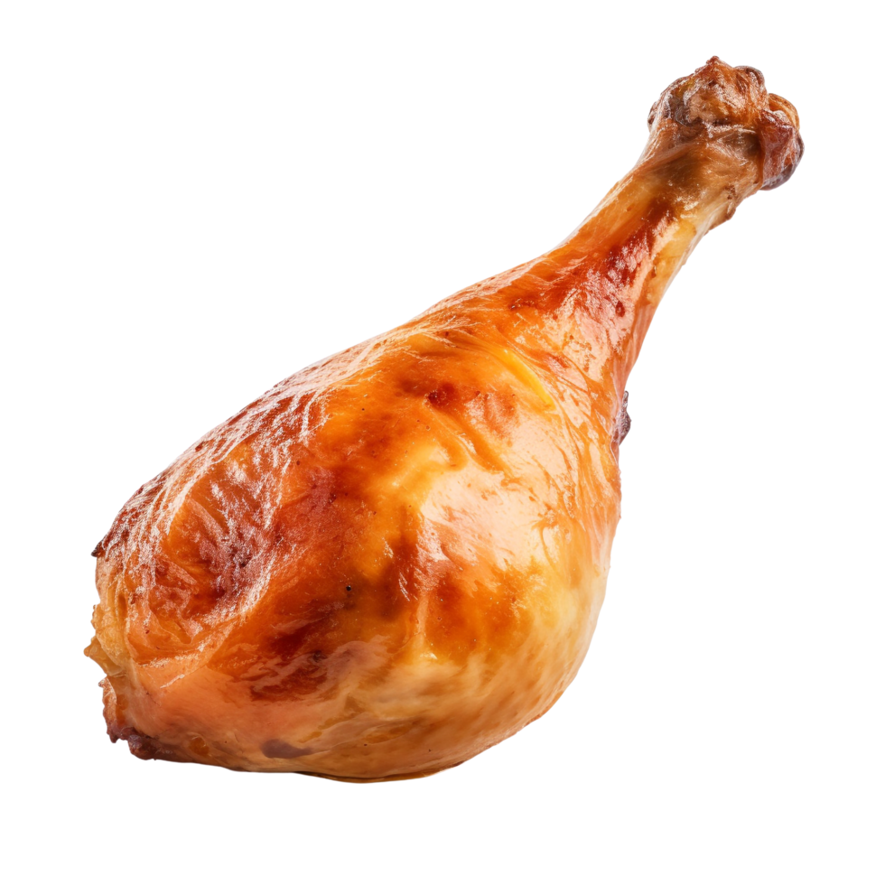 AI generated Roasted chicken leg clip art png