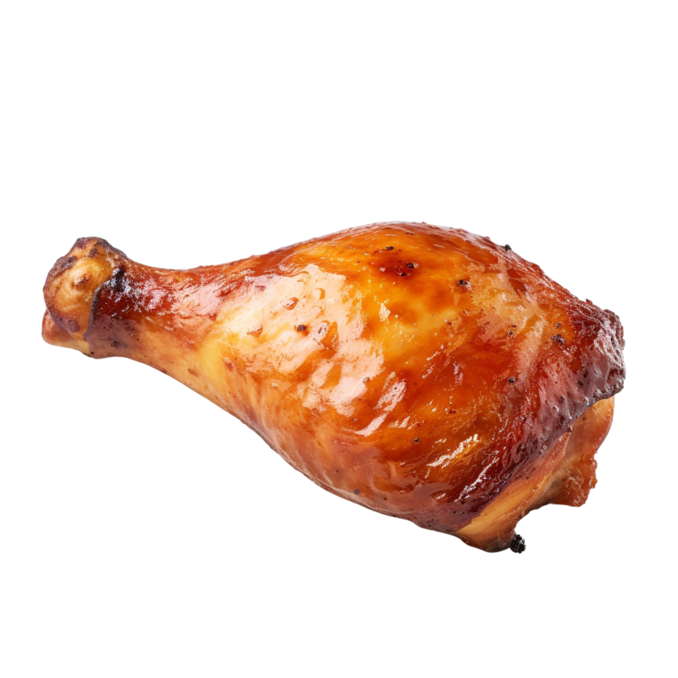 AI generated Roasted chicken leg clip art png