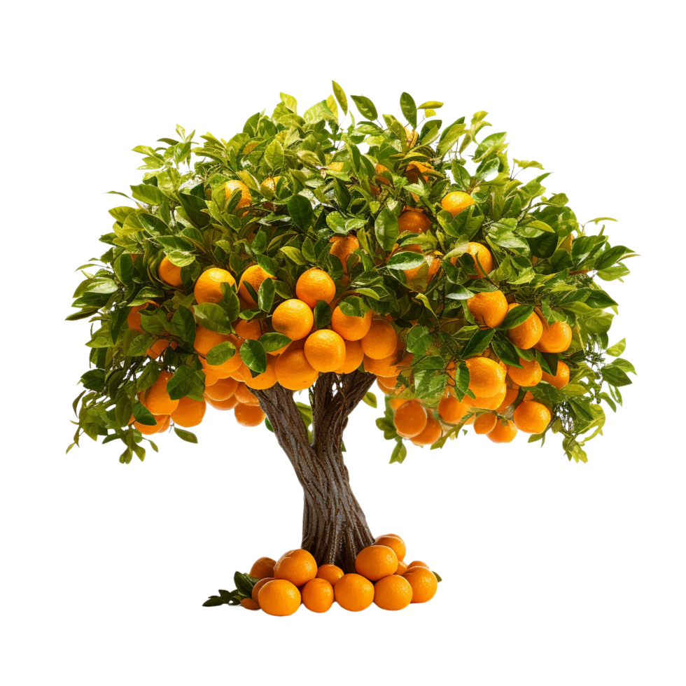 ai generiert Orange Obst Baum Clip Kunst png