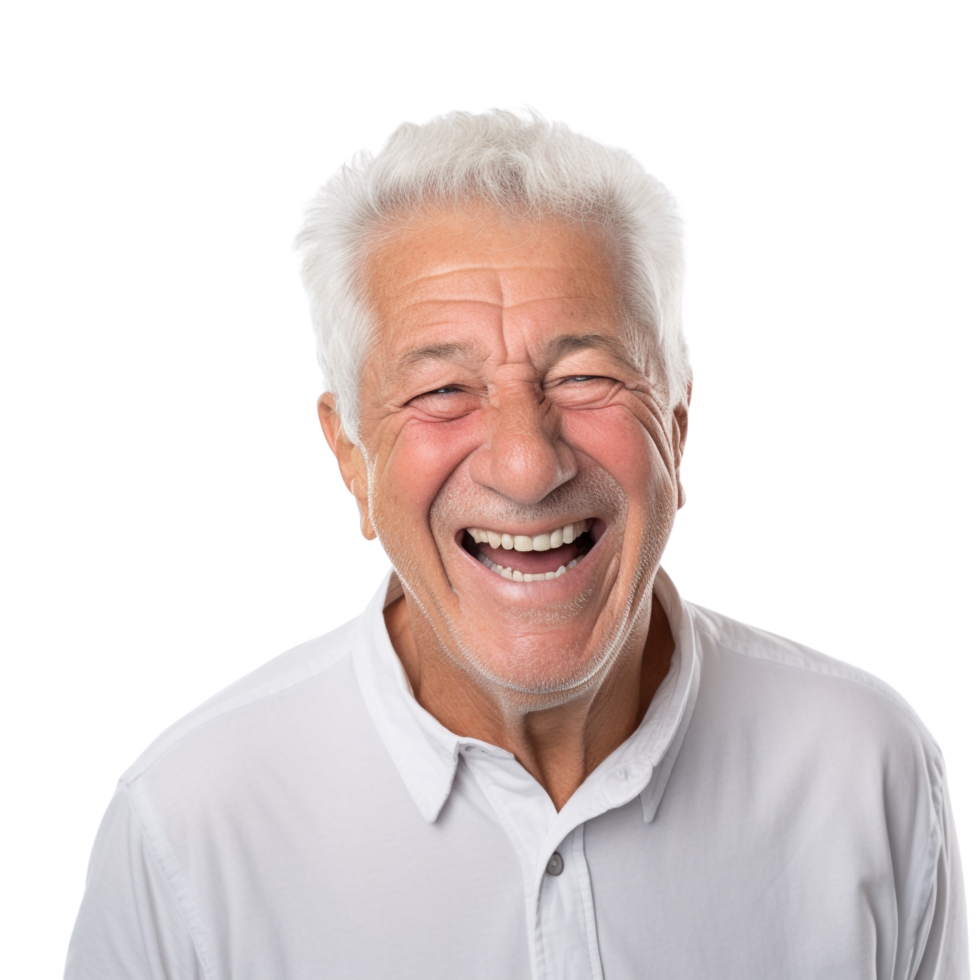 AI generated Old man portrait clip art png