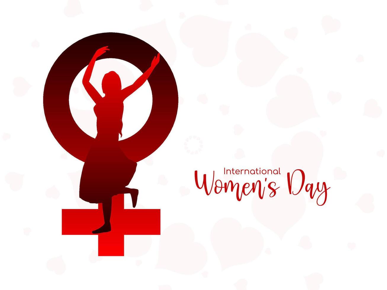 Modern Happy Women's day 8 march celebration background vector