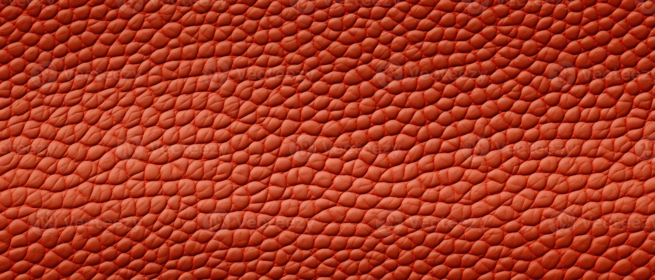 AI generated Textured Red Leather Close-Up Background. Close-up of red leather texture with a pattern of interwoven lines, suitable for backgrounds or detailing photo