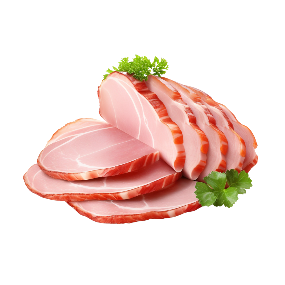 AI generated Ham slice clip art png