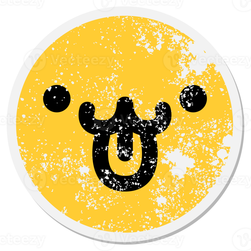 simple happy pet face circle png