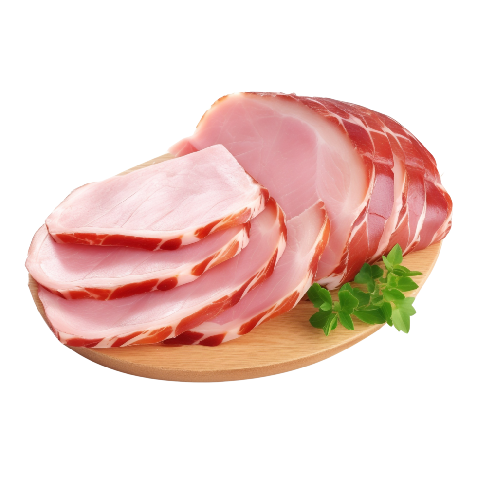 AI generated Ham slice clip art png