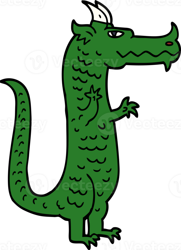 cartoon doodle magical dragon png