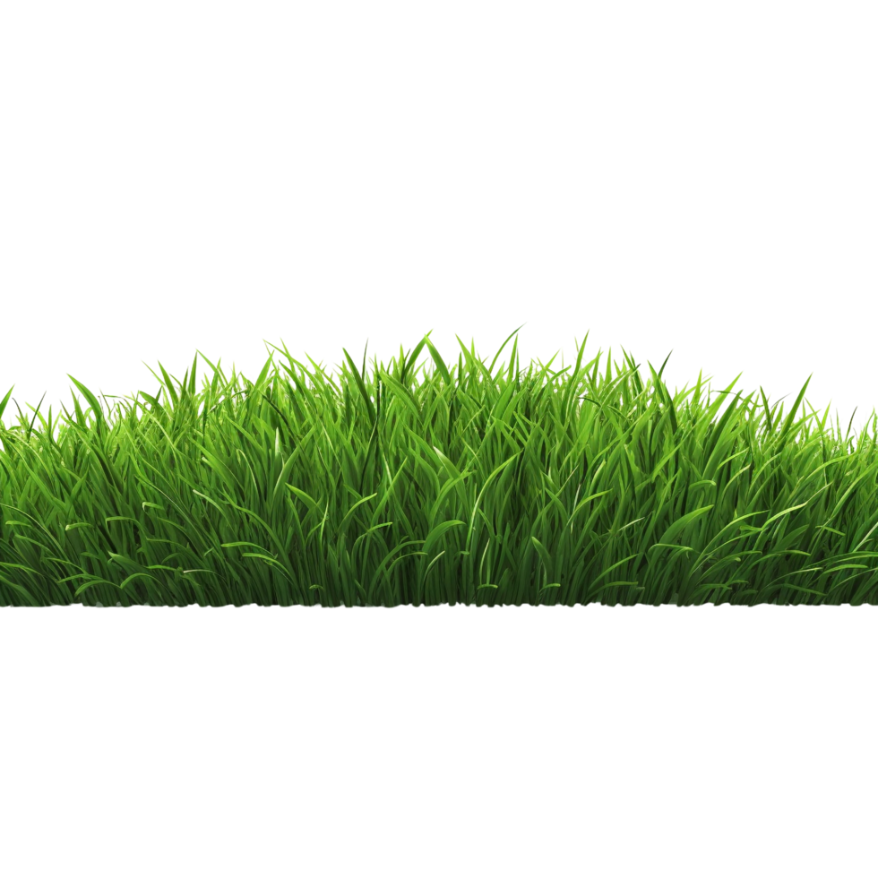 AI generated Green grass field clip art png