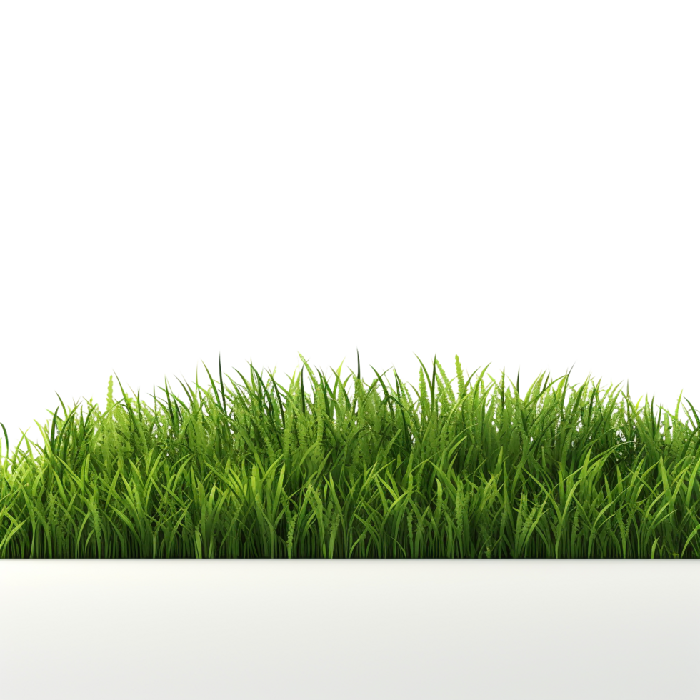 AI generated Green grass field clip art png