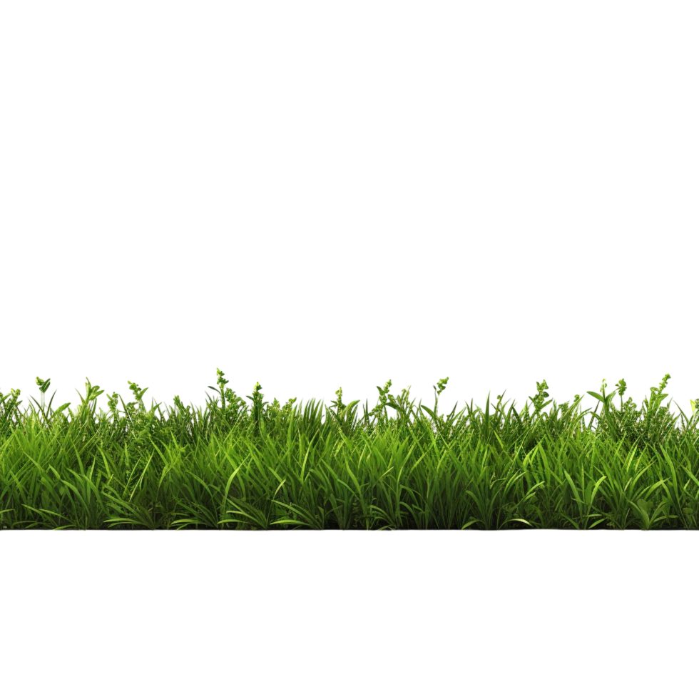 AI generated Green grass field clip art png