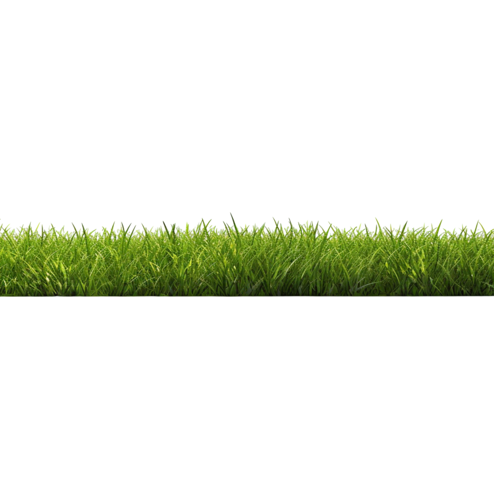 AI generated Green grass field clip art png