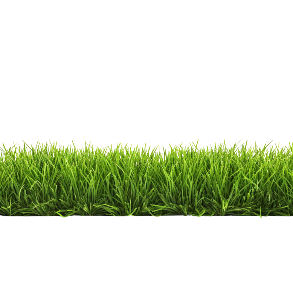 AI generated Green grass field clip art png