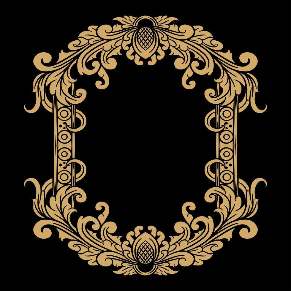 Vector classic vintage ornament frame