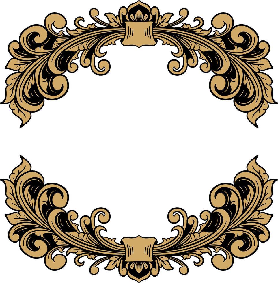 Vector Luxury ornament floral vector Illustration