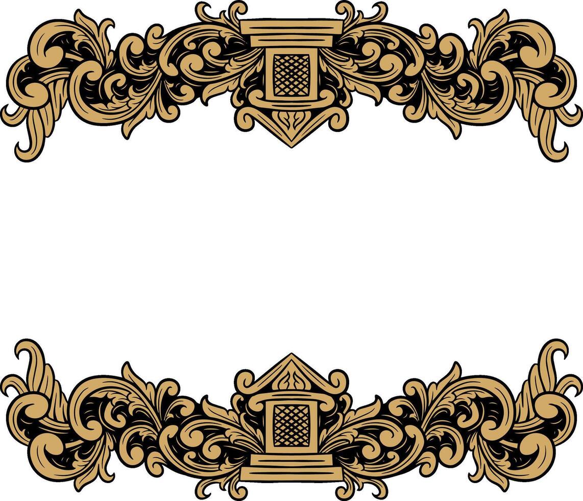 Vector Luxury ornament floral vector Illustration