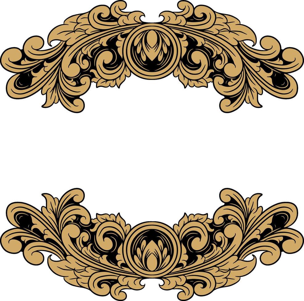 Vector Luxury ornament floral vector Illustration