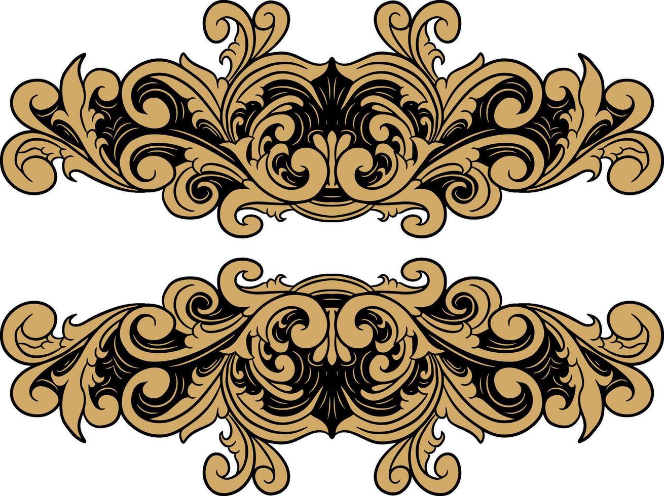 Vector Luxury ornament floral vector Illustration
