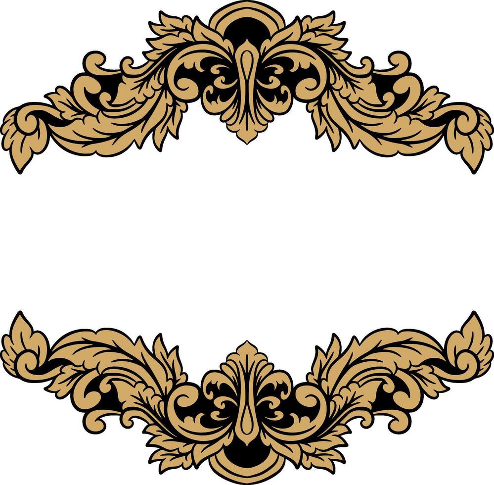 Vector Luxury ornament floral vector Illustration