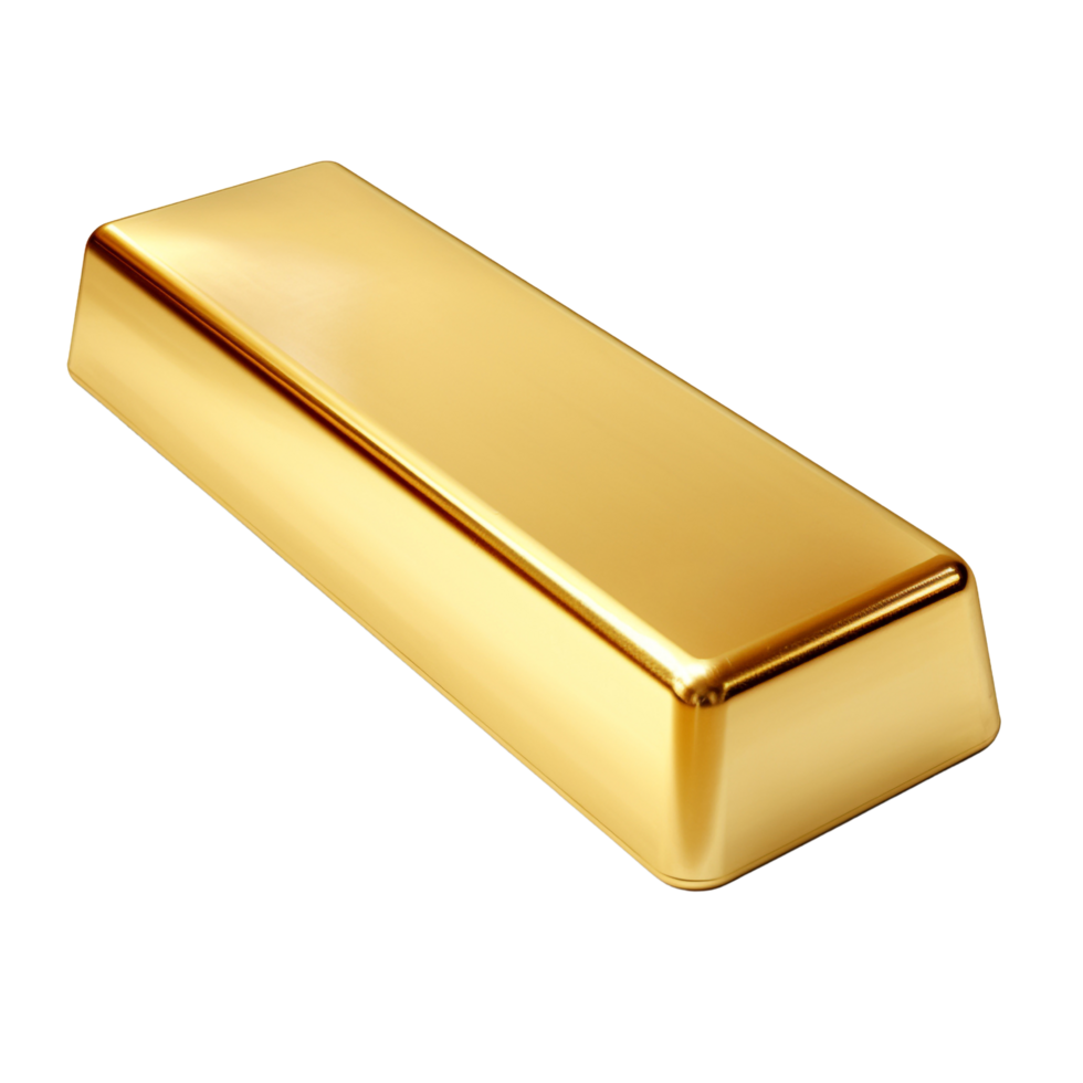 AI generated Gold bar clip art png
