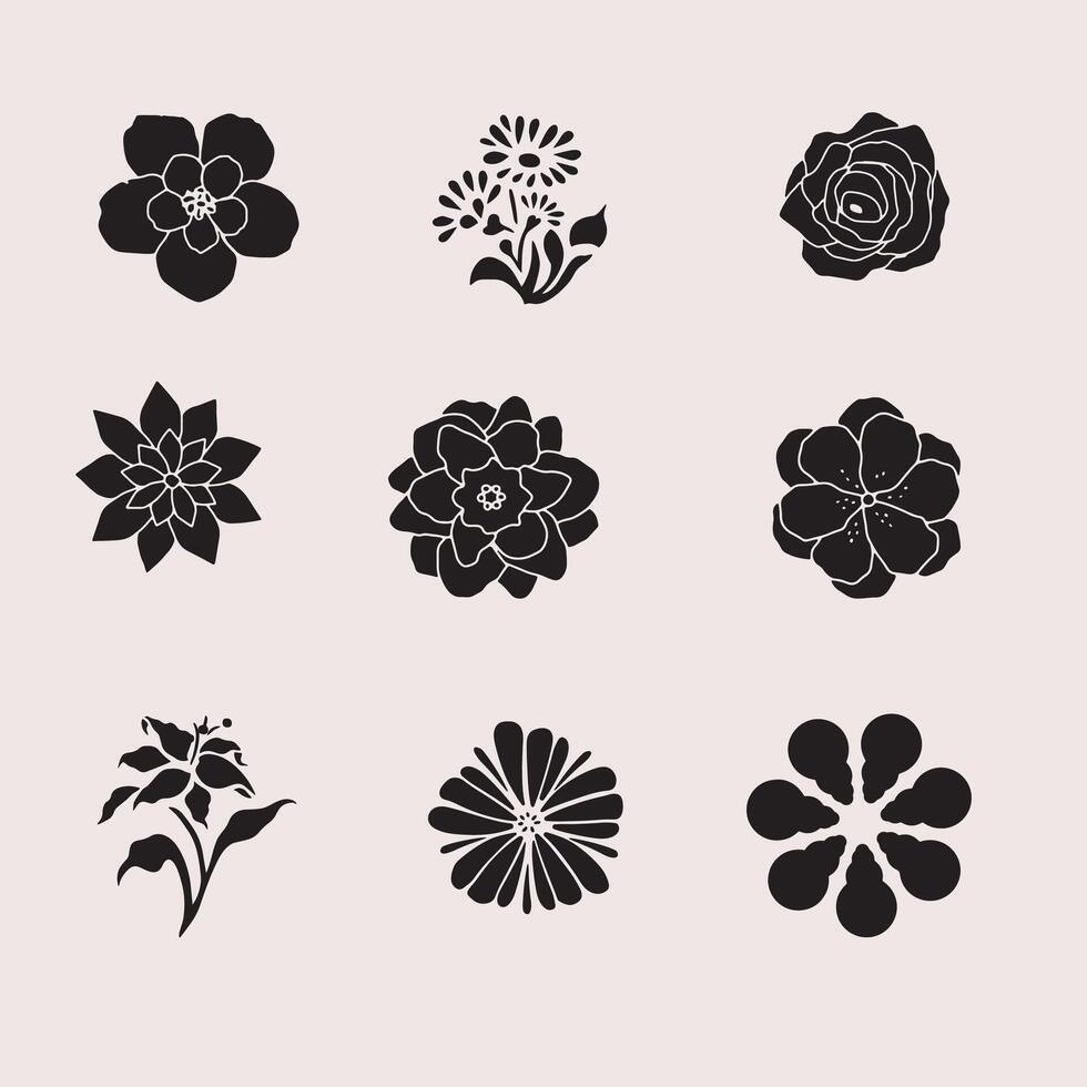 Free vector flower illustration  template