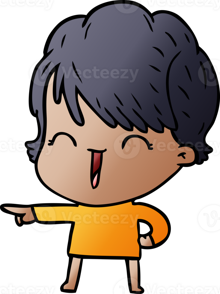 cartoon laughing woman png