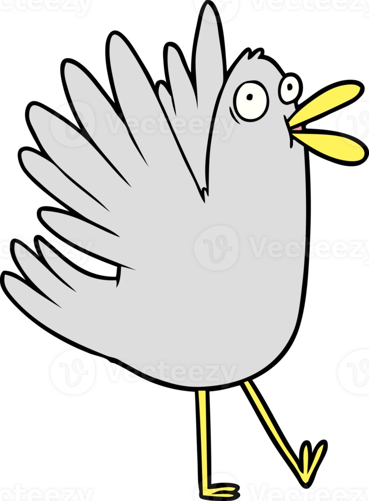 cartoon bird squawking png