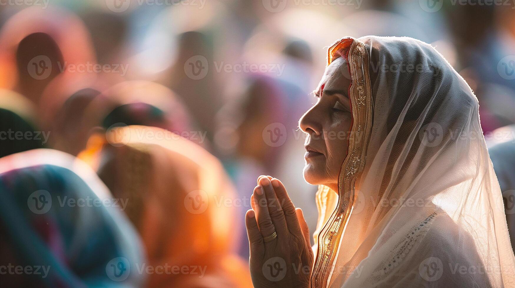 AI generated People attending a religious ceremony photo