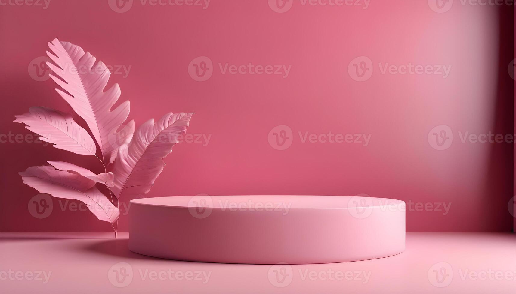 AI generated Luxury podium for product presentation 3d render photo