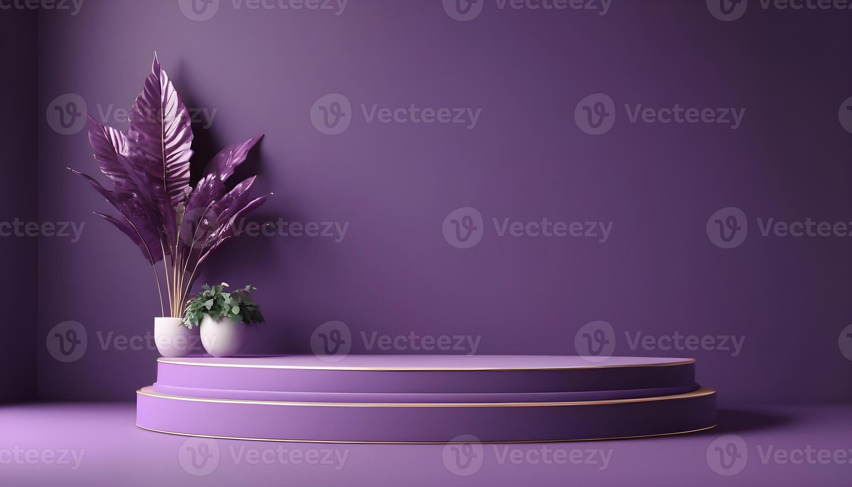 AI generated Luxury podium for product presentation 3d render photo