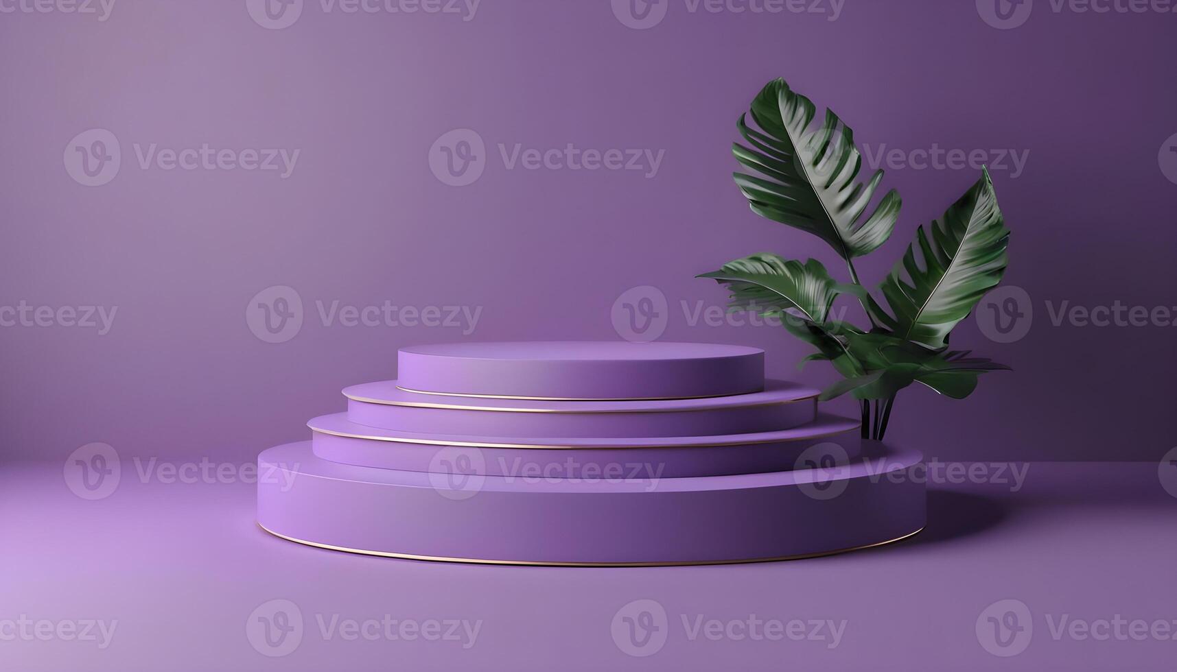 AI generated Luxury podium for product presentation 3d render photo