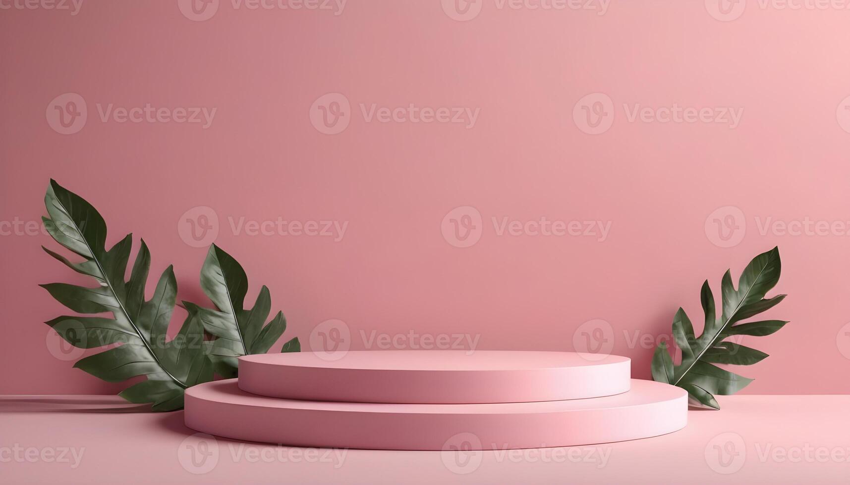 AI generated Luxury podium for product presentation 3d render photo