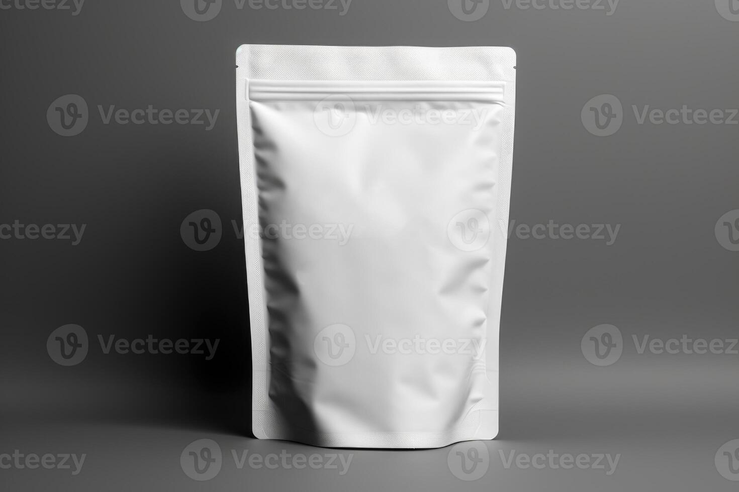 AI generated Coffee Bag Pouch mockup. Empty foil for food. AI Generated photo