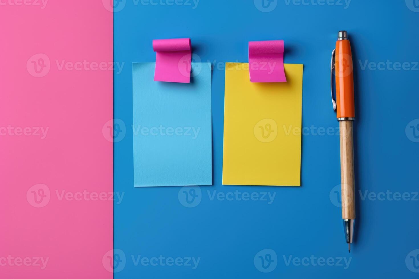 AI generated concept that expresses a checklist using post it. ai generated photo
