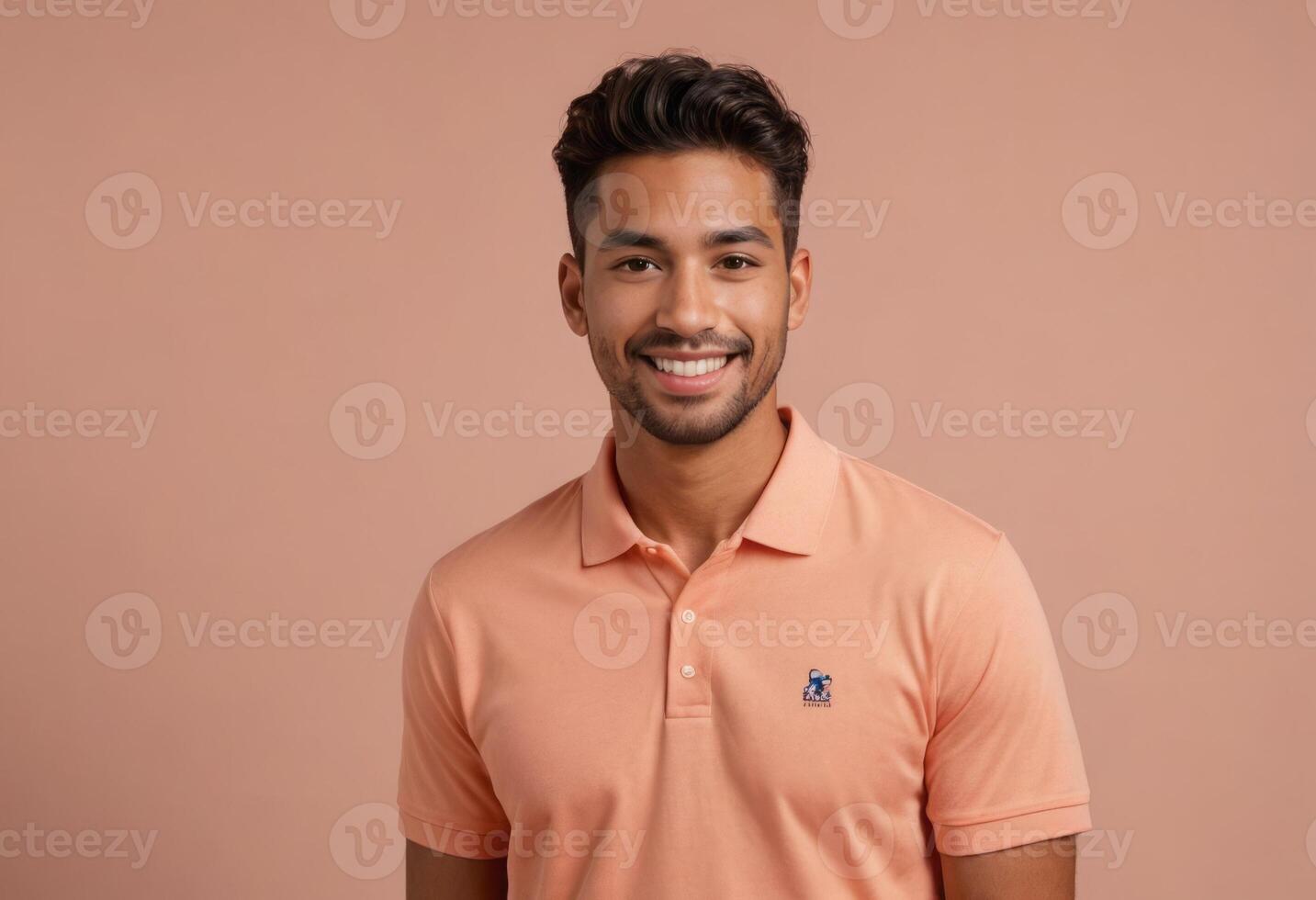 AI Generated Friendly Man in Polo Shirt photo