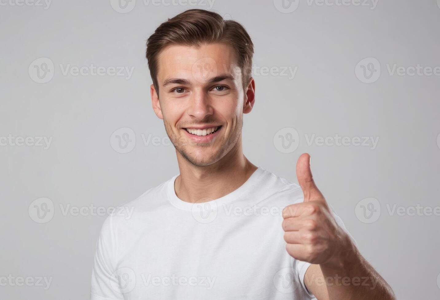AI Generated Simple White Tee Affirmation photo