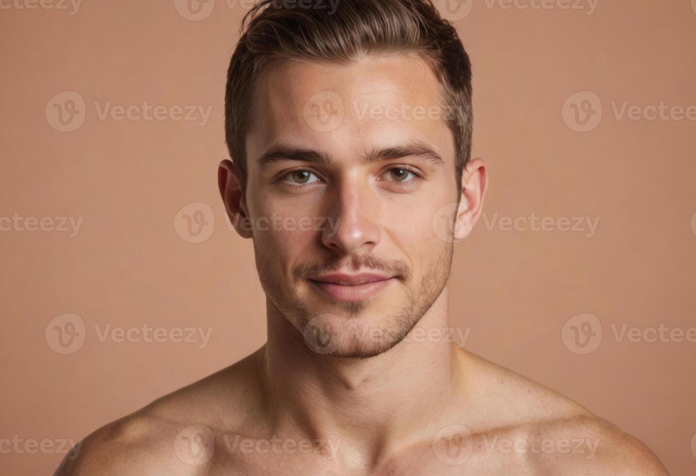 AI Generated Man with a Subtle Confidence photo