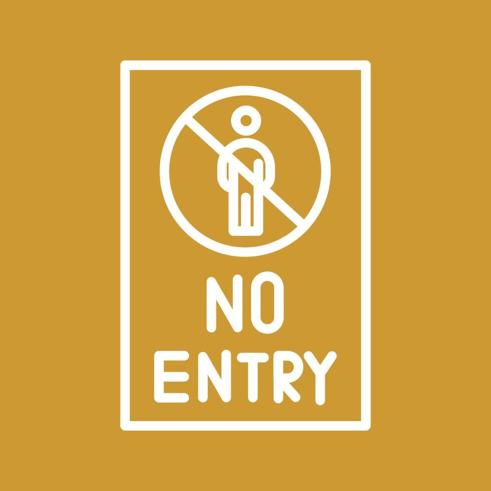 No Entry Sign Vector Icon