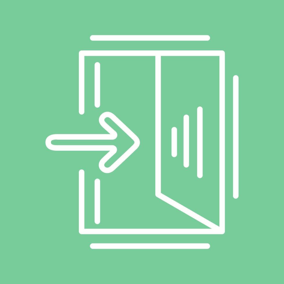 Exit Sign Vector Icon