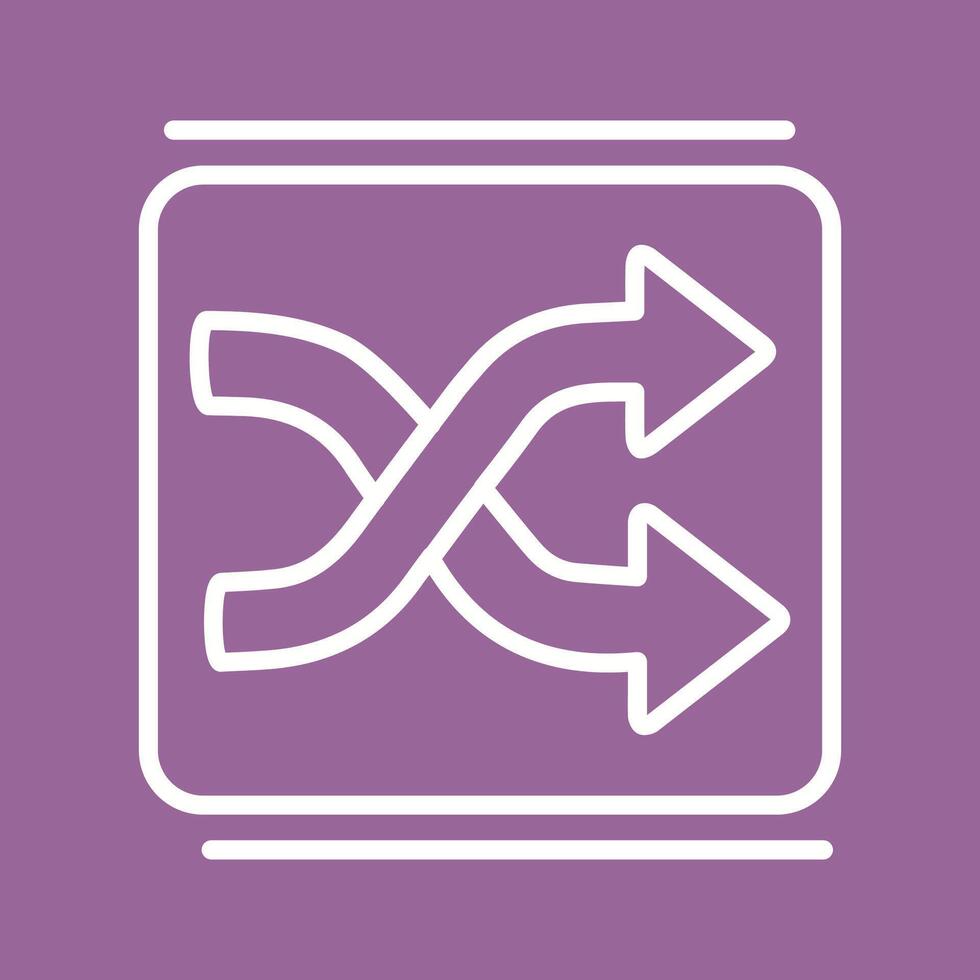 Shuffle Vector Icon