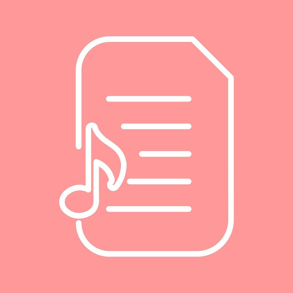 Audio Document Vector Icon