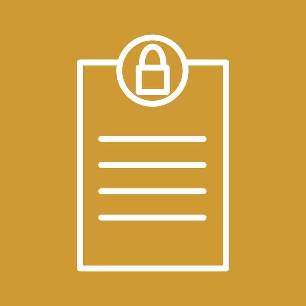 Privacy Page Vector Icon